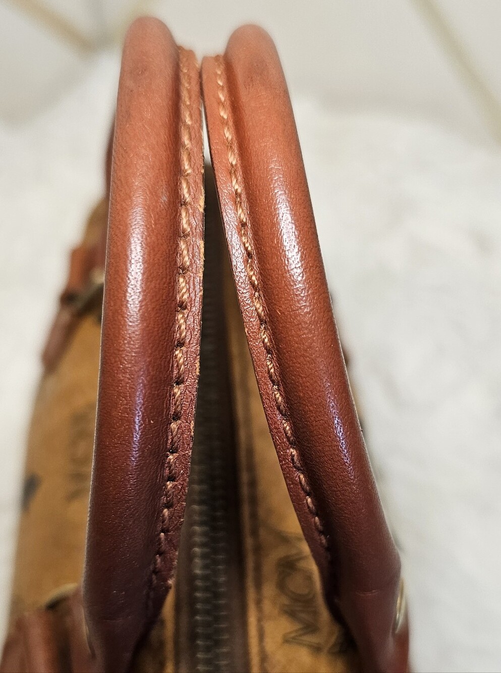 Vintage MCM Mini Boston Barrel Bag - Picture 5 of 11